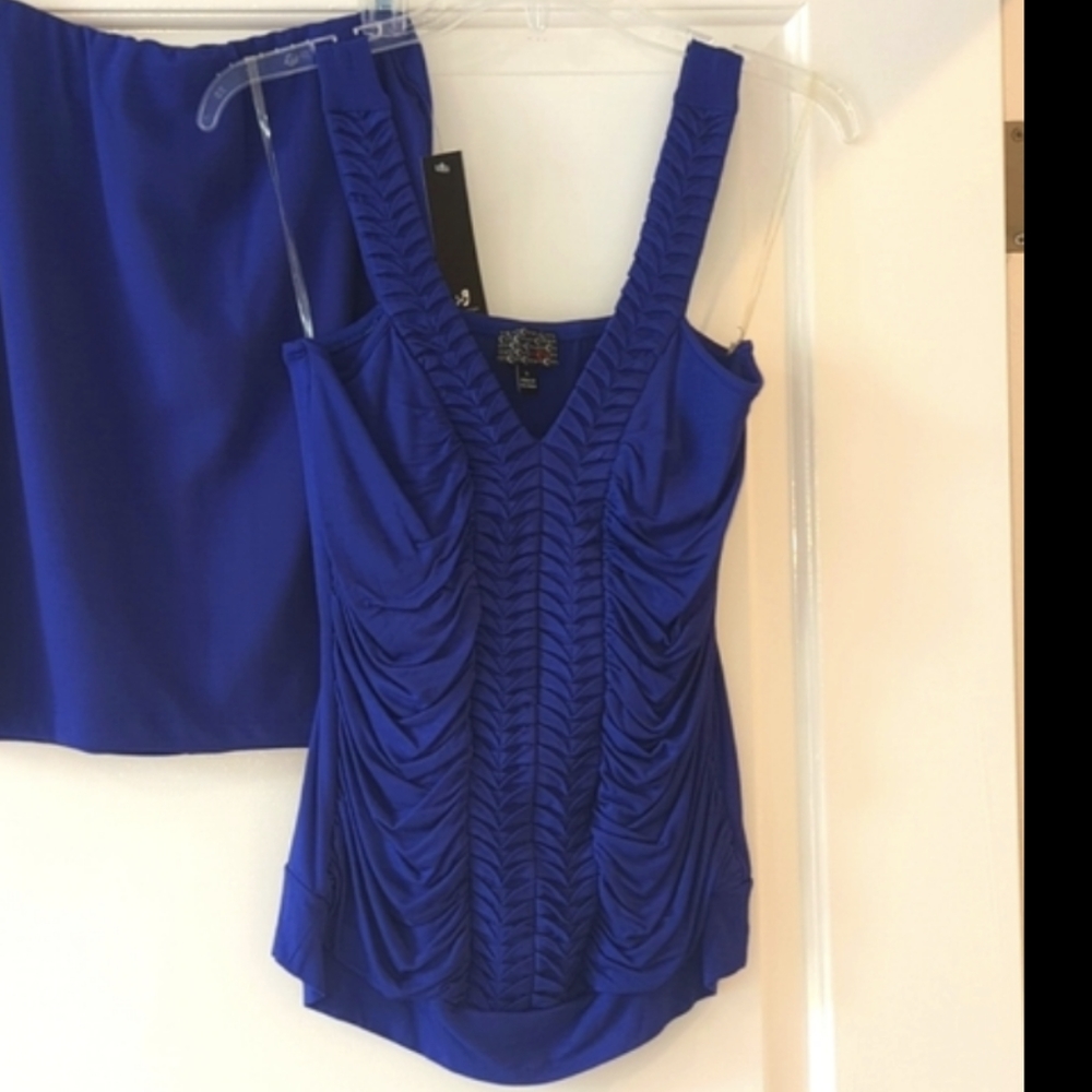 Blue tank top - MM Couture